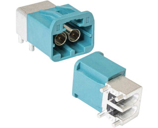 FAKRA Mini (HFM) 1x2 TYPE Z-P, Разъем FAKRA