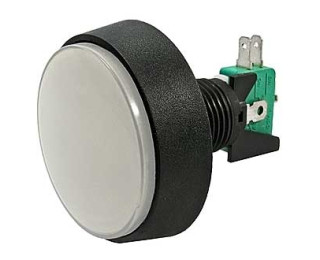 GMSI-1B-C no(nc)+nc(no) white, Кнопка тактовая на блок белая