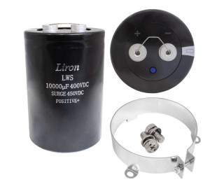 10000 UF 400V 85*C 90*130 LWS Liron, Конденсатор