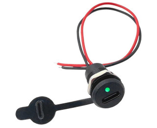 TYPE-C-2pin-LED, Разъем USB