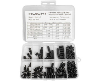 KIT-M3.0-200P-BLK, Стойка для печатной платы