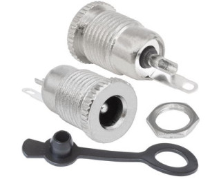 TC 5.5 х 2.5mm cap, Гнездо на корпус 5.5 x 2.5 мм (металл) с заглушкой