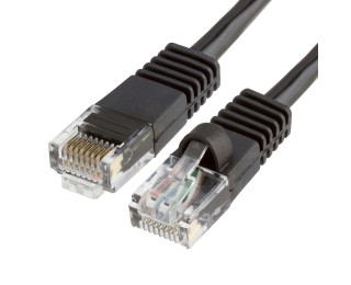 Патчкорд RJ45 (8P8C), UTP, 3м чёрный