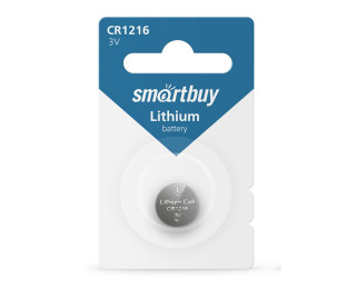 Батарейка CR1216, SMARTBUY Lithium 3В