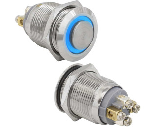 GQ19PH-10ZE/B/N off-(on), Кнопка антивандальная