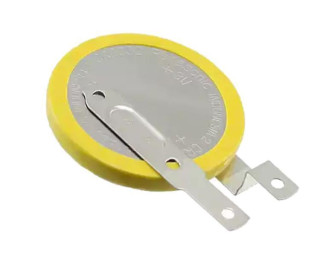 Батарейка ExT CR2032-VC2/H10, 3В, 2-ножки, вертикальный монтаж