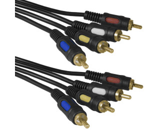 Шнур Тюльпан RCA, 3 метра, 4х4