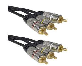 Шнур Тюльпан RCA, 1.5 метра, 3х3