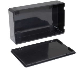 Z1006025B, корпус для РЭА пластиковый чёрный, 100x60x25 мм