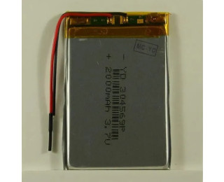 304569P, Аккумулятор универсальный 3.7 В, Li-Pol, 2000 мАч, 3x45x69 мм