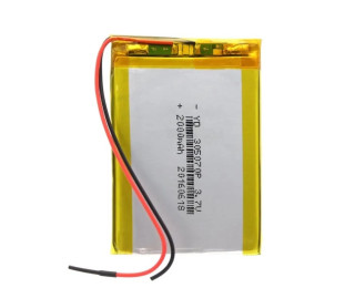 305070P, Аккумулятор универсальный 3.7 В, Li-Pol, 2000 мАч, 3x50x70 мм