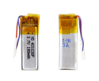 401030p, Аккумулятор универсальный 3.7 В, Li-Pol, 200 мАч, 4x10x30мм