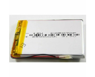 505070p, Аккумулятор универсальный 3.7 В, Li-Pol, 2500 мАч, 5x50x70мм