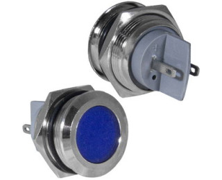 GQ19PF-B, Антивандальный светодиодный индикатор (синий)