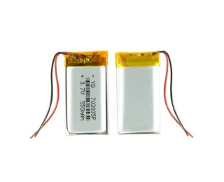 702035p, Аккумулятор универсальный 3.7 В, Li-Pol, 500 мАч, 7x20x35мм