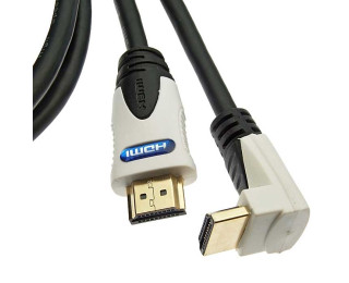 HDMI to HDMI 90* 1.4v OFC 2m, Шнур интерфейсный