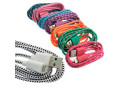 USB to iPhone5 round braid 1m, Шнур для мобильных устройств