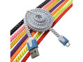 USB to Micro USB flat braid 1m, Шнур для мобильных устройств