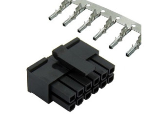 MMF-2x6F pitch 3.0 mm + Terminal, Розетка на кабель