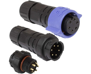 SZC16B-6P-F-M, Разъем герметичный