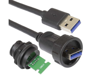USB-3.0B-C-03, Разъем герметичный