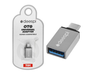 6-070, Переходник OTG USB-TypeC, Deespi T01