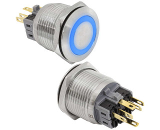 GQ25-11ZE/B/N on-off+off-on, Кнопка антивандальная