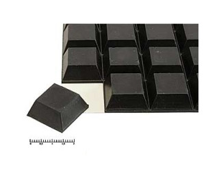 SF-006 (20.5x14x7.6mm), Ножка приборная резиновая самоклеящаяся