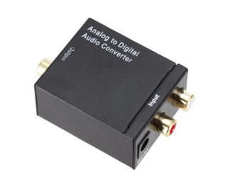 5-986, Аналого-цифровой аудиоконвертер вход Аудио (RCA R + L) - выход Коаксиальный (RCA) + Оптический (Toslink)