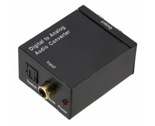 5-987, Цифроаналоговый аудиоконвертер вход Коаксиальный (RCA) + Оптический (Toslink) - выход Аудио (RCA R + L)