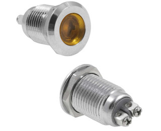 GQ12D-Y, Антивандальный светодиодный индикатор (желтый)