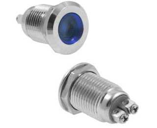 GQ12D-B, Антивандальный светодиодный индикатор (синий)