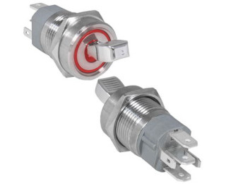 RT-S6-12C, Микротумблер  ON-ON c подсветкой (3A 250VAC) 3P