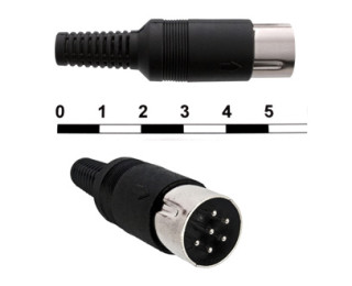 7-0251 6p, Din Разъем 6 контактов