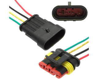 SuperSeal 1.5, 4PIN MF (18AWG 20cm), Разъем