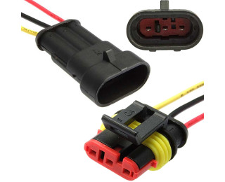 SuperSeal 1.5, 3PIN MF (18AWG 20cm), Разъем