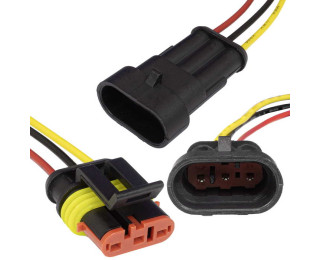 SuperSeal 1.5, 3PIN MF (18AWG 20cm), Разъем