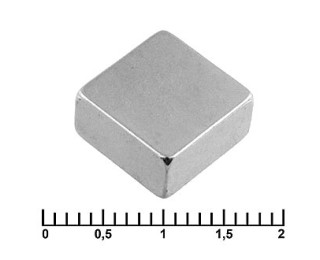 B 10x10x5 N35, Магнит неодимовый квадратный 10x10x5 мм