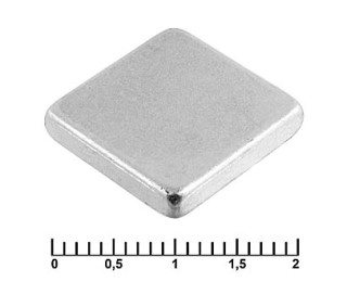 B 15x15x3 N35, Магнит неодимовый квадратный 15x15x3 мм