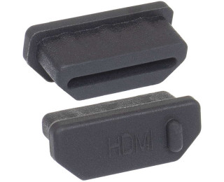 Rubber plug HDMI 01 black, Разъем