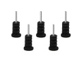Rubber plug 3.5mm Jack 02 black, Аудио разъем