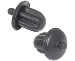Rubber plug 6.35mm Jack 01 black, Аудио разъем