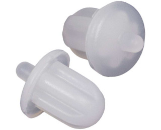 Rubber plug 6.35mm Jack 01 white, Аудио разъем