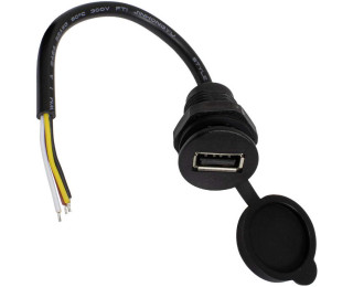 USB-4Pin M18 cap, Разъем USB