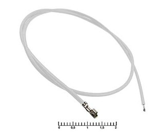 HB 2,00 mm AWG26 0,3m white, Разъем
