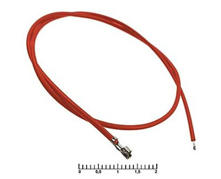 HB 2,00 mm AWG26 0,3m red, Разъем