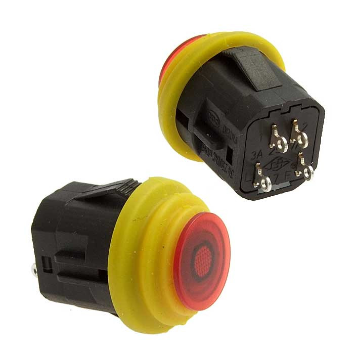 SB572 IP65 on-(off) ф16mm 3A/250V, Кнопочный переключатель - изображение 1