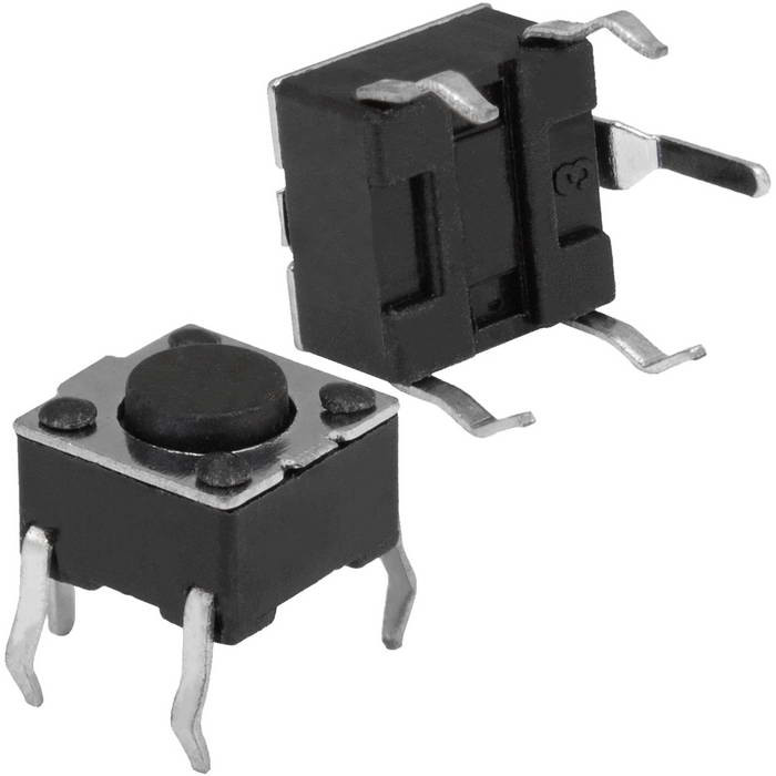 KAN0621-0431B 6x6x4.3 mm экран, Кнопка тактовая - изображение 1