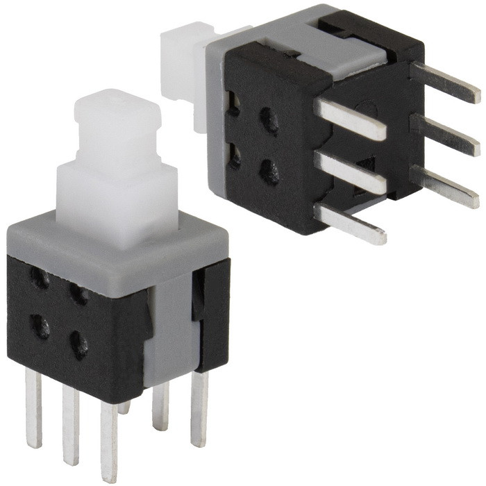 PB22E06 без фиксации 6x6x10 mm, Кнопка миниатюрная - изображение 1