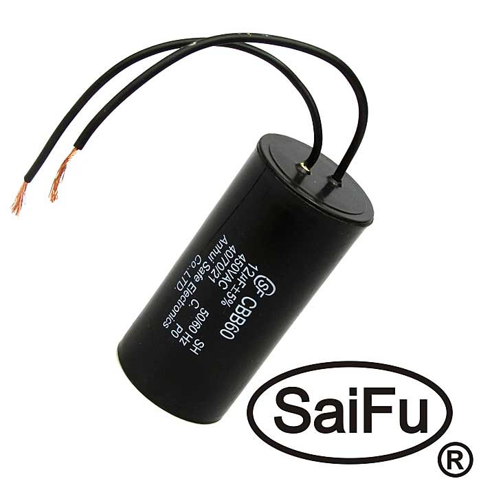 CBB60 12uF 450V WIRE (SAIFU), Конденсатор - изображение 1